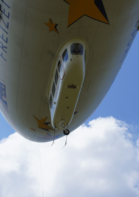 Zeppelin im Flug