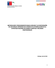 Metodología y procedimiento para el diálogo y la participación de los pueblos indígenas en el marco de la formulación de la Estrategia Nacional de Cambio Climático y Recursos Vegetacionales