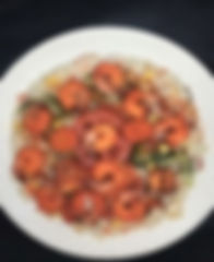 Camarones en Arroz Blanco