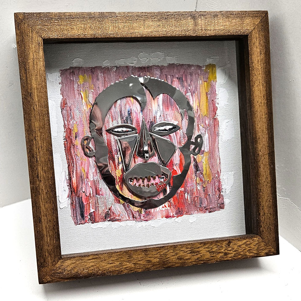 Thumbnail: “Egbedu - Abara Meji Awo Oju” / "Egbedu-Doppelganger Mask" S. Steel Sculpture.