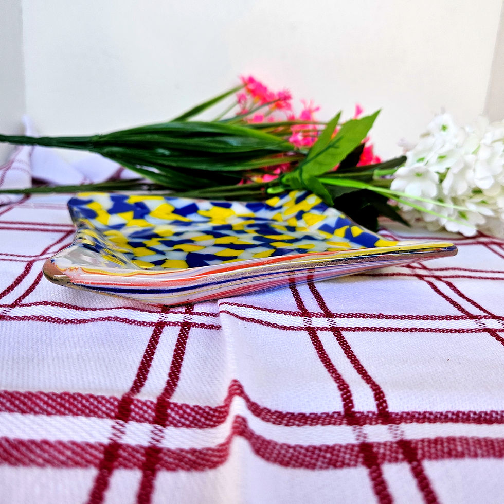 Thumbnail: Kiln Fused Decorative Plate For Home Decoration..
