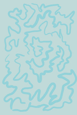 fluffy blue