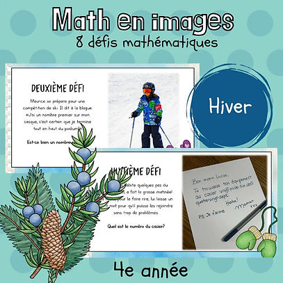 Maths par l'image - Hiver (4e)