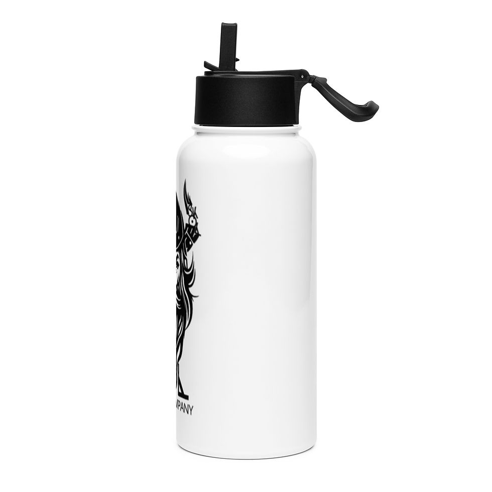Thumbnail: SKOL Stainless steel water bottle with a straw lid