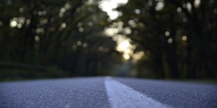 Dense-graded asphalt mix laid on Malaysia road construction project