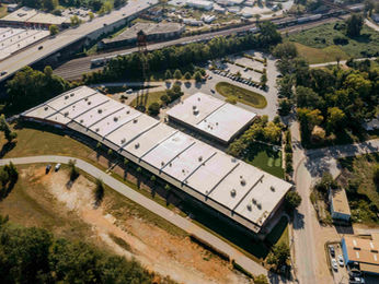 Factory building with roof insulation materials installed in Malaysia