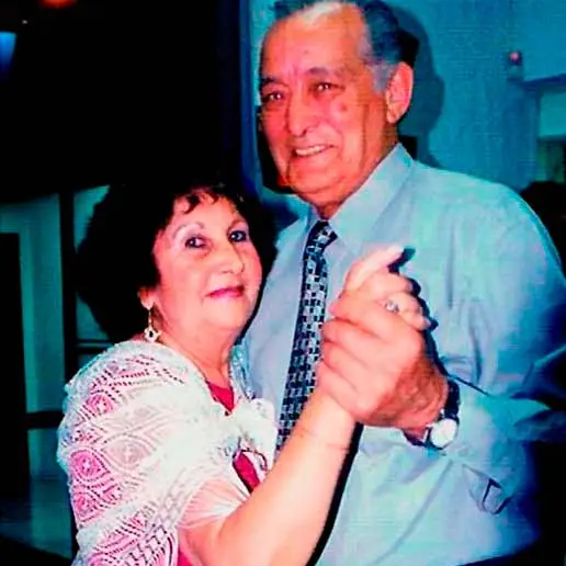 Fundadores de Tarobá, Rocío Bonilla y Jorge Recoba, bailando un tema lento