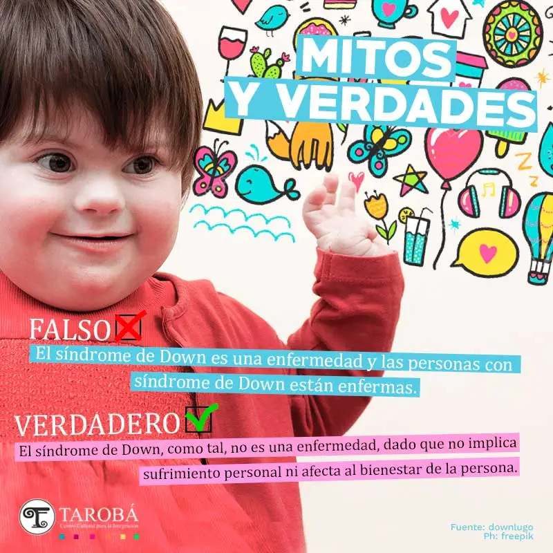 Niña con síndrome de down, buzo rojo, sonriendo