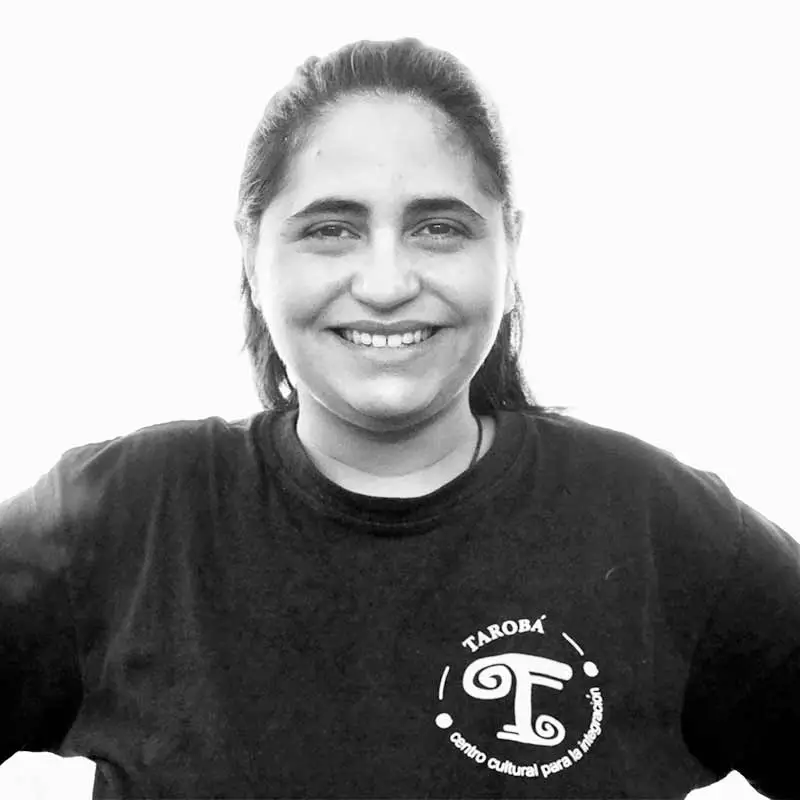 Coordinadora Pedagógica del Centro Tarobá Noelia Marrero, sonriendo