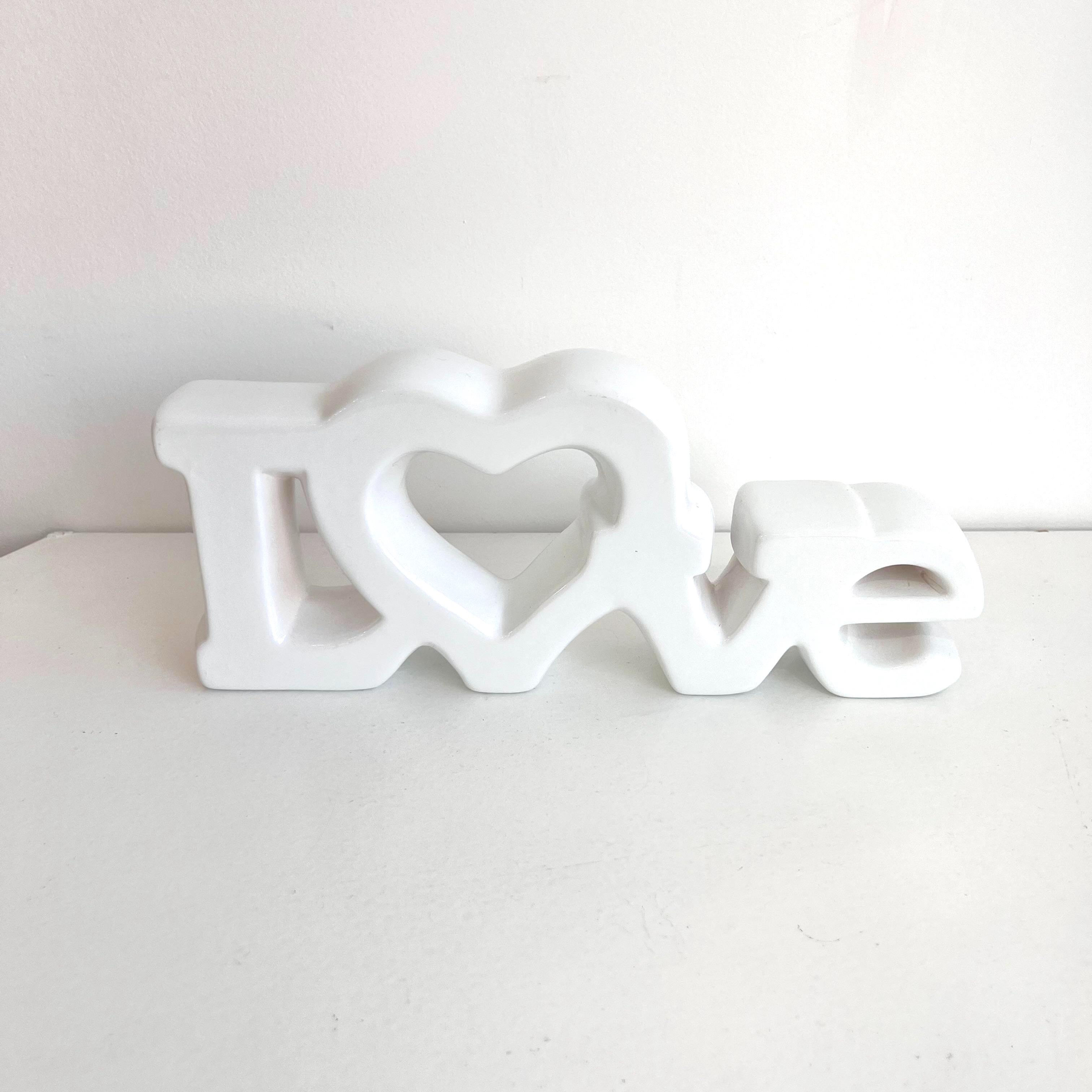 Love Letreiro Branco