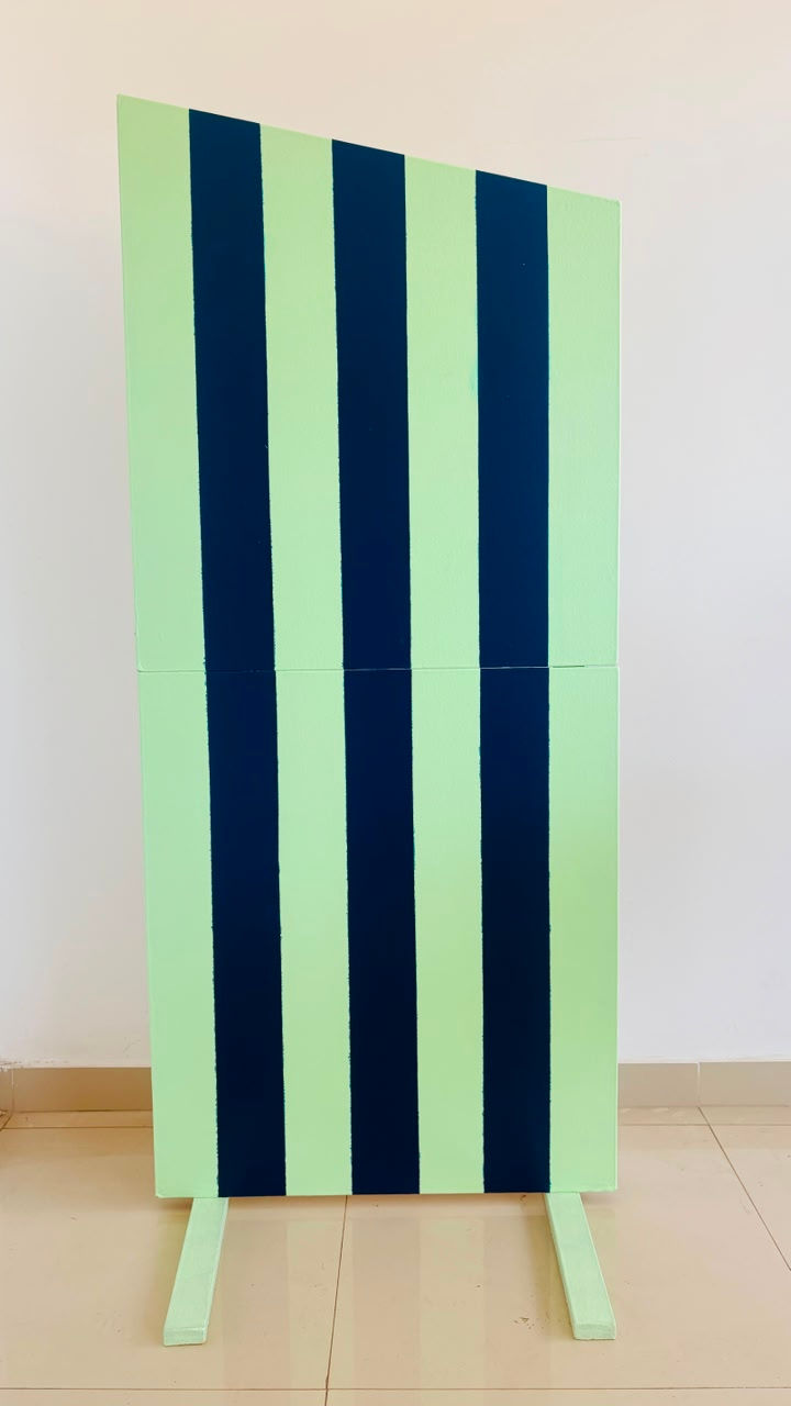 Painel Ponta Pop Verde e Azul
