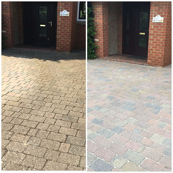 Before and after cleanin