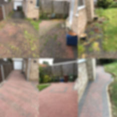 Block paving weed removal and cleaning.j