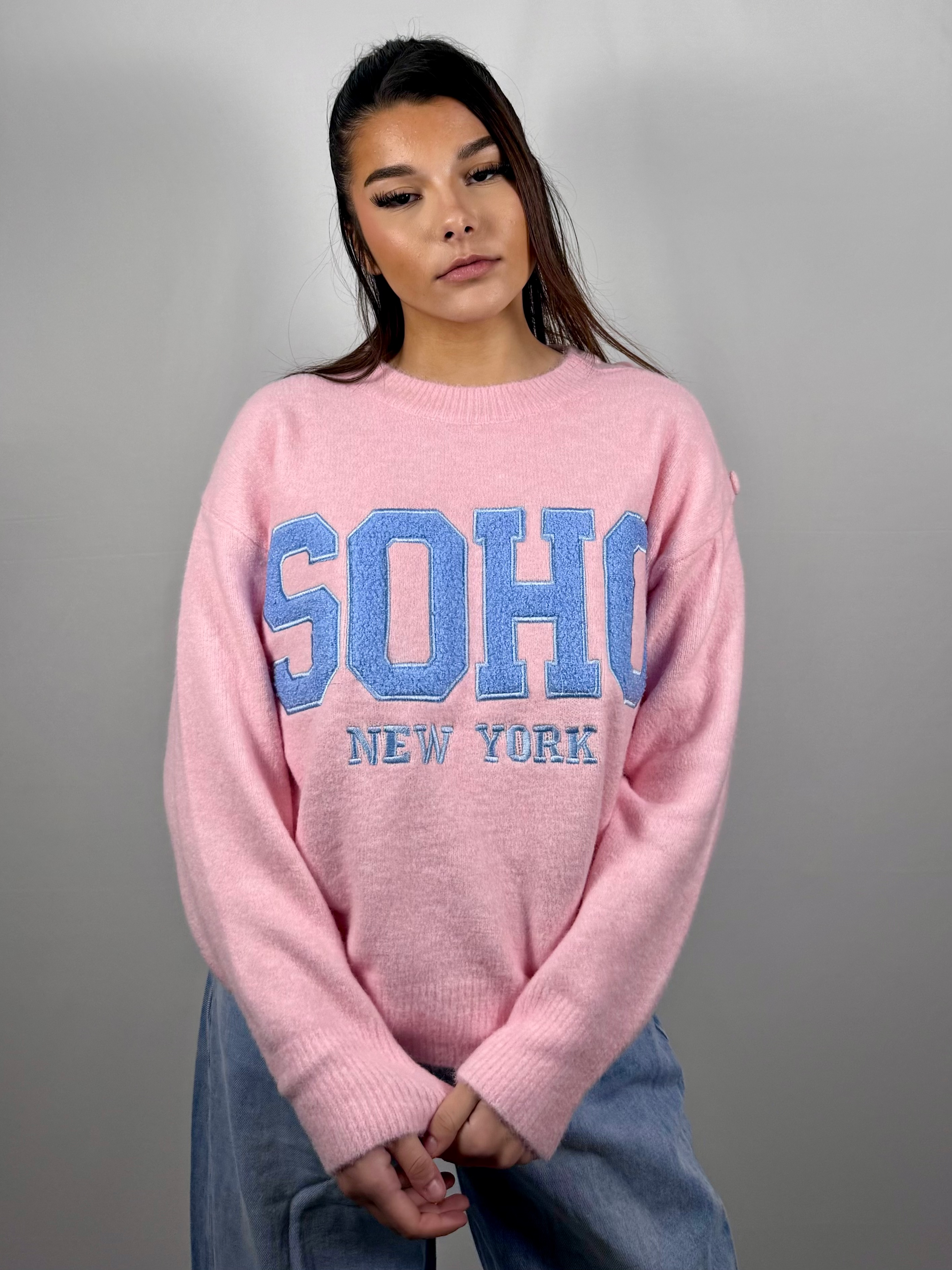 Pull Soho rose pastel