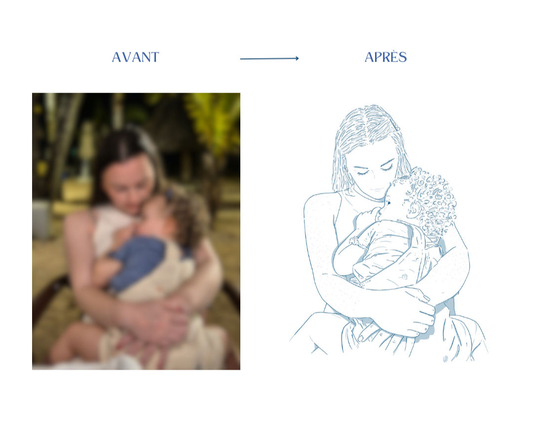 Dessin personnalisé à l'iPad