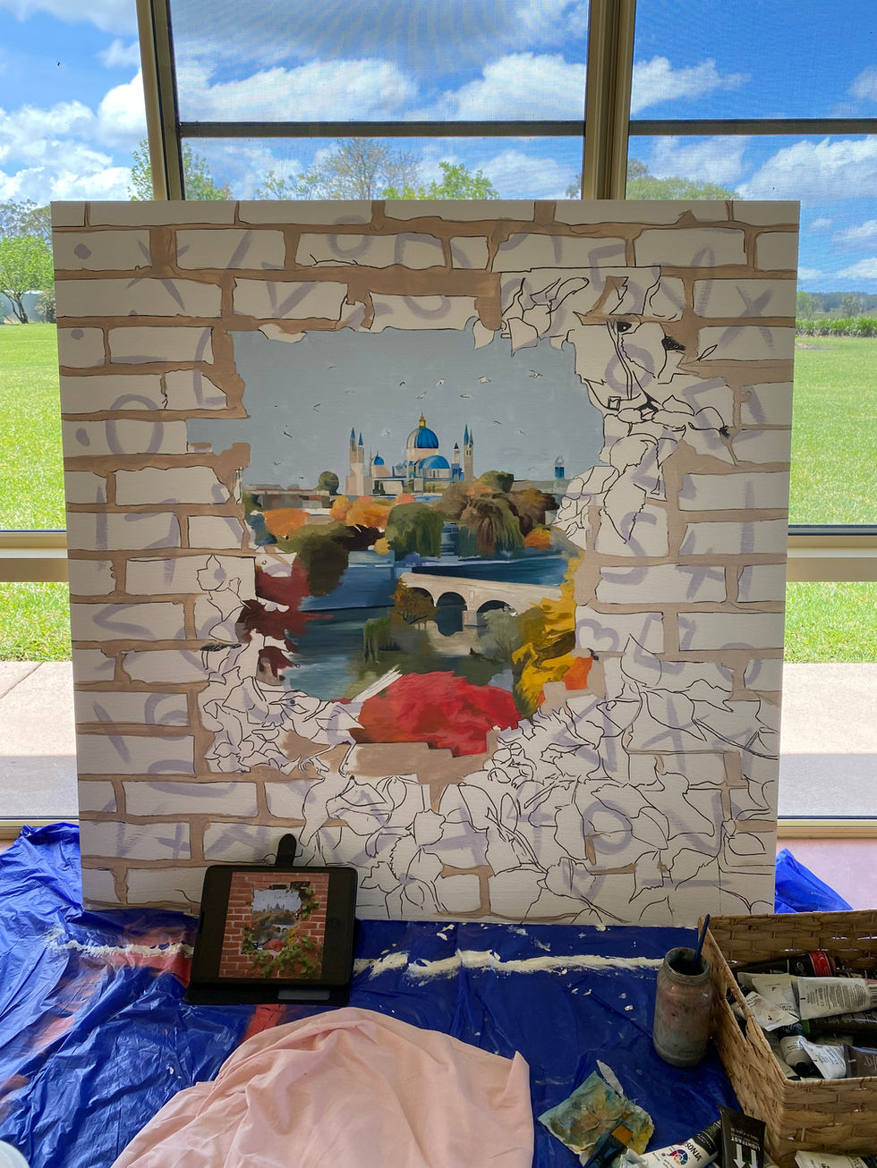 Travelling Illusion Mural