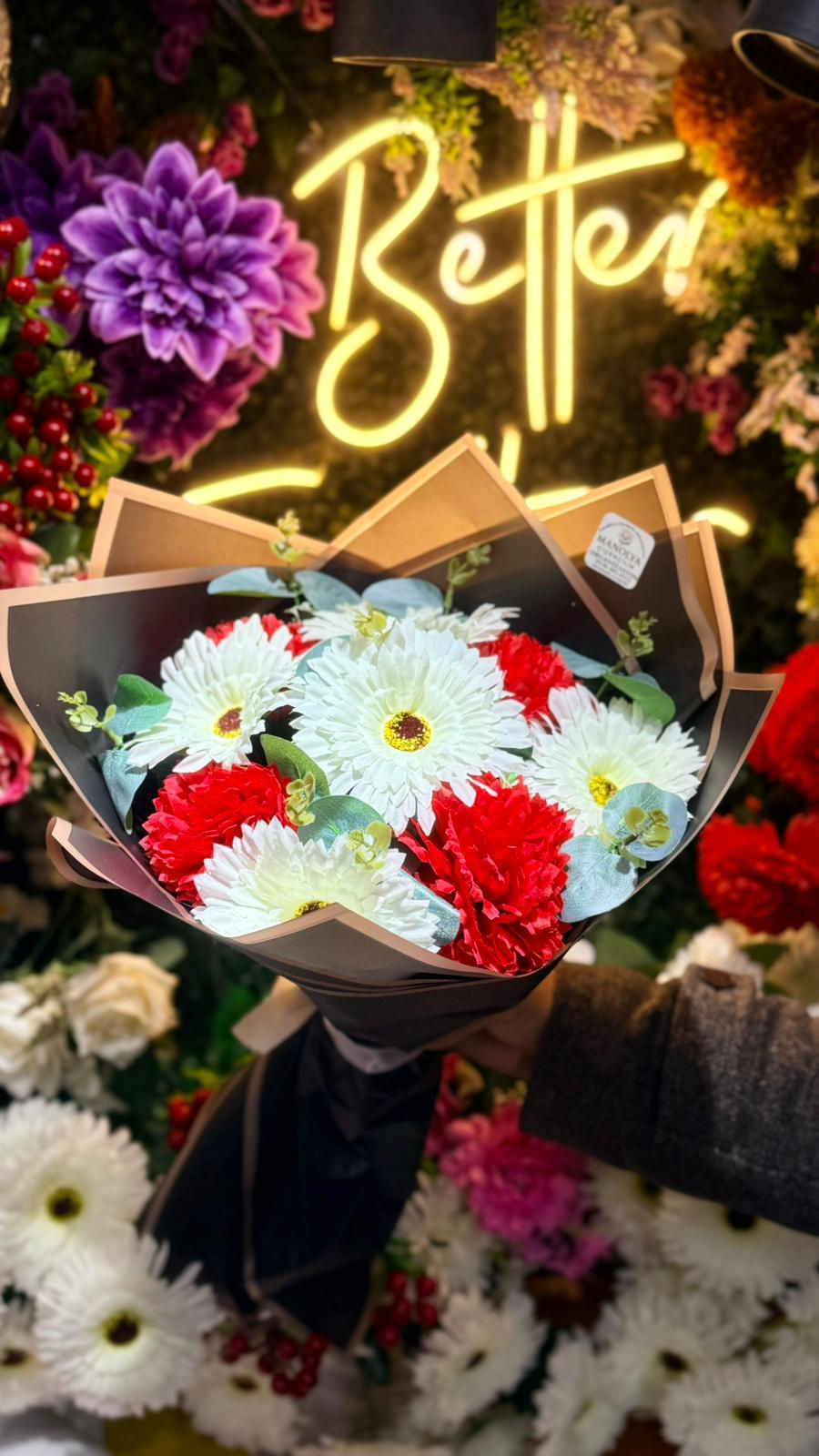 Yapay Gerbela - Karanfil buket