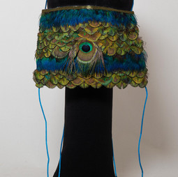 Peacock feather mask