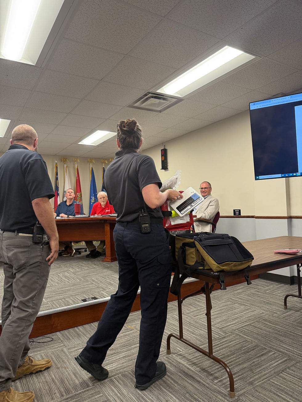 Madison County commissioners discuss happenings around the county, including a recently launched and life-saving pilot blood project