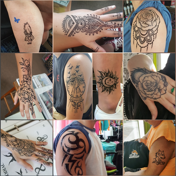 Henna Tattoo Temporary Tattoos In Myrtle Beach