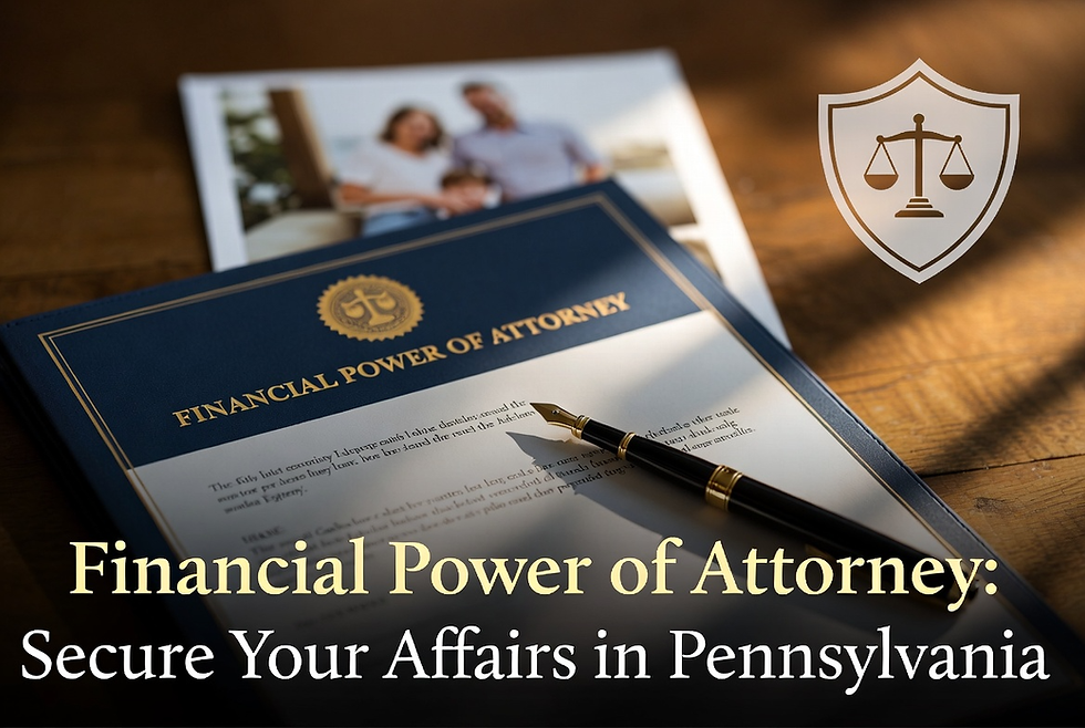 Why a Financial Power of Attorney Is Essential in Pennsylvania Estate Planning (Even If You Have a Will)