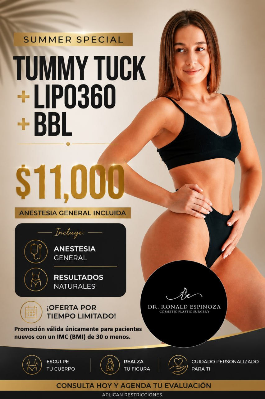 Vista lateral de una clínica moderna en Miami donde el Dr. Ronald Espinoza realiza consultas personalizadas