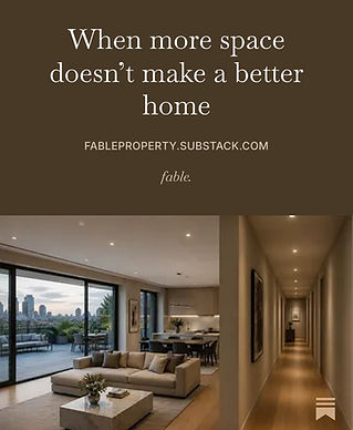 When more space doesn’t make a better home, Fable Journal article