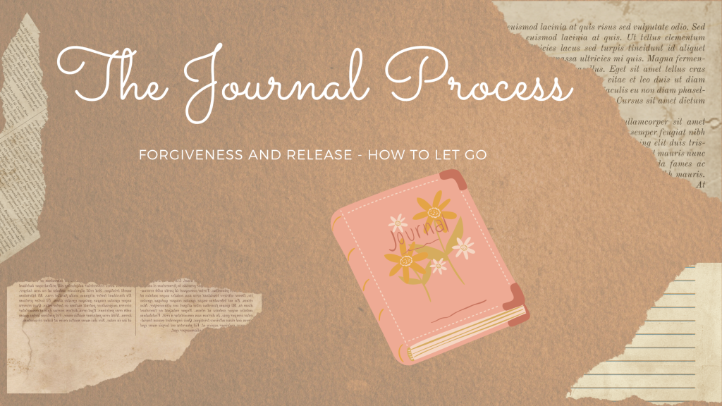 The Journal Process. Forgiveness and Release How to let go.