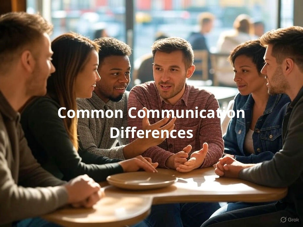 Common communication differences between partners. Effective communication comes with education and practice. First we need to understand the differences in how people communicate. The image shows a diverse group of people sitting around a table in an interesting topic of discussion.