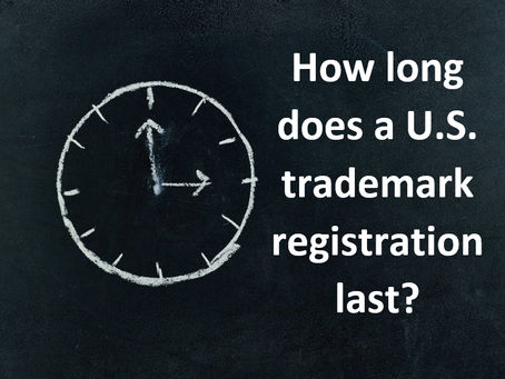 How long does a U.S. trademark registration last?