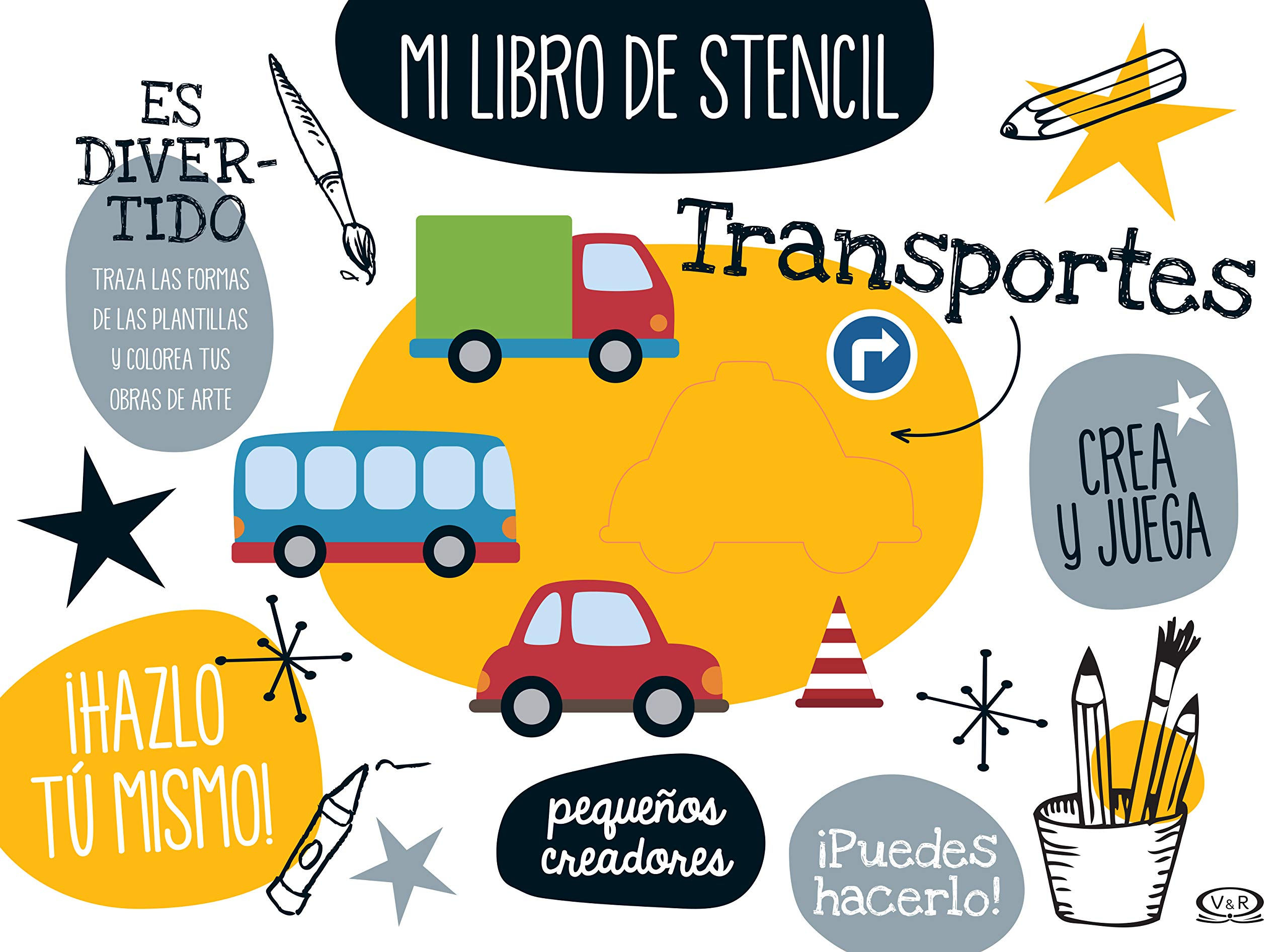 Mi libro de stencil en transportes