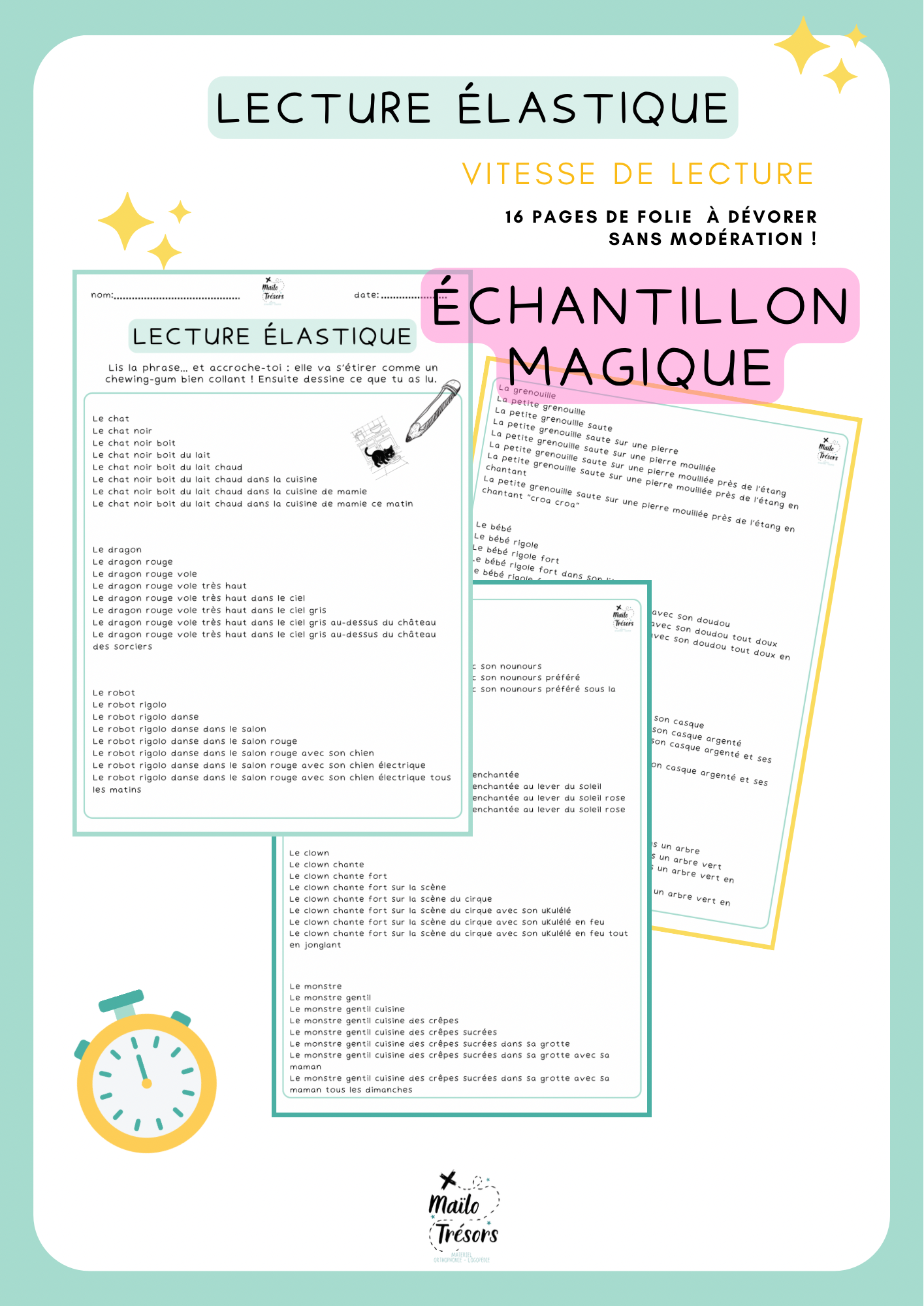 Lecture élastique - échantillon gratuit