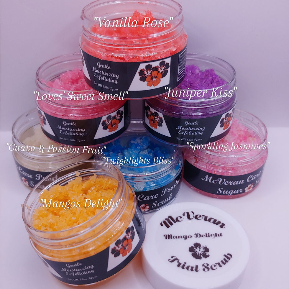 Sugar Scrub Trials (5 Scrubs - 10Gram Jars)