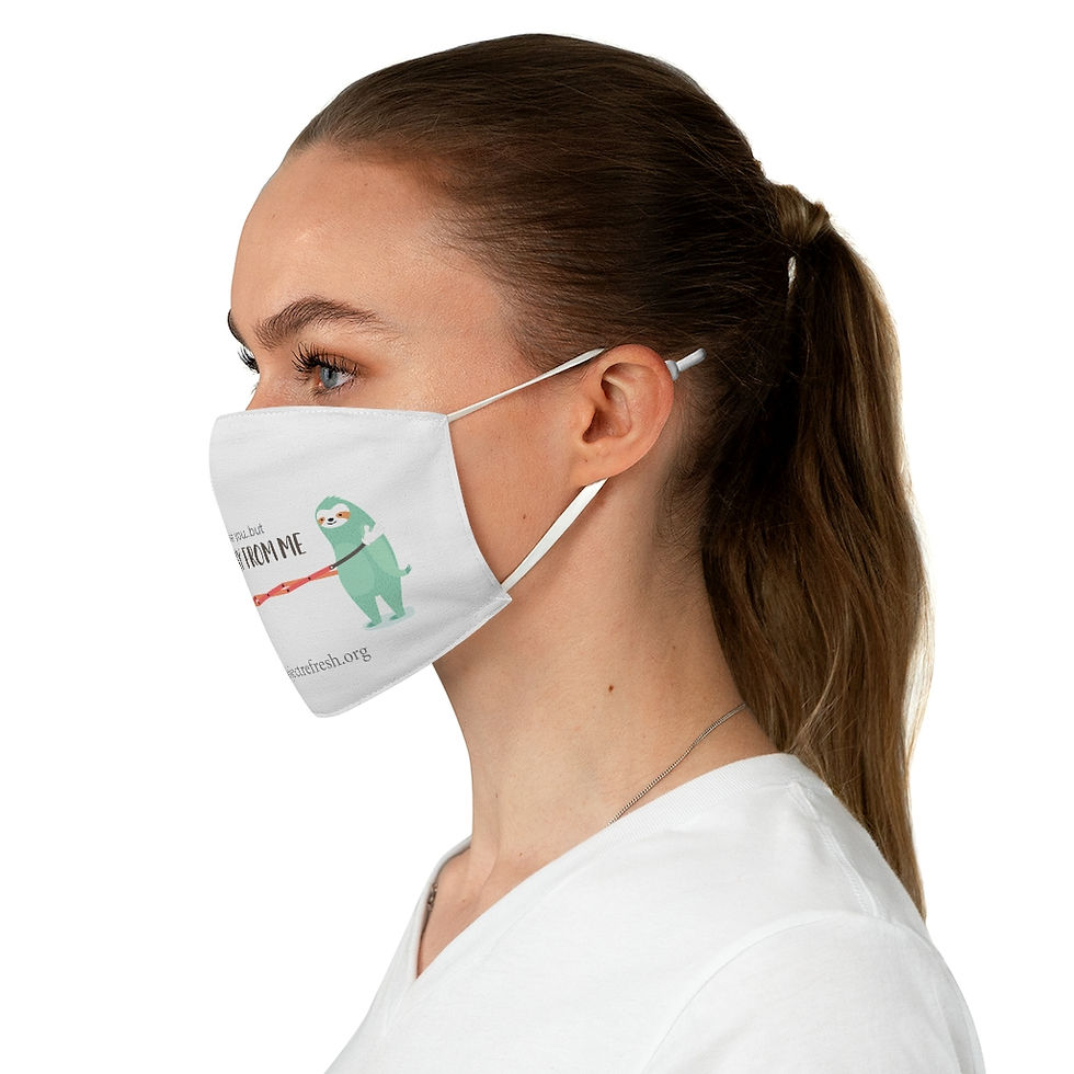 Thumbnail: "I Love you... but stay away from me" — Fabric Face Mask