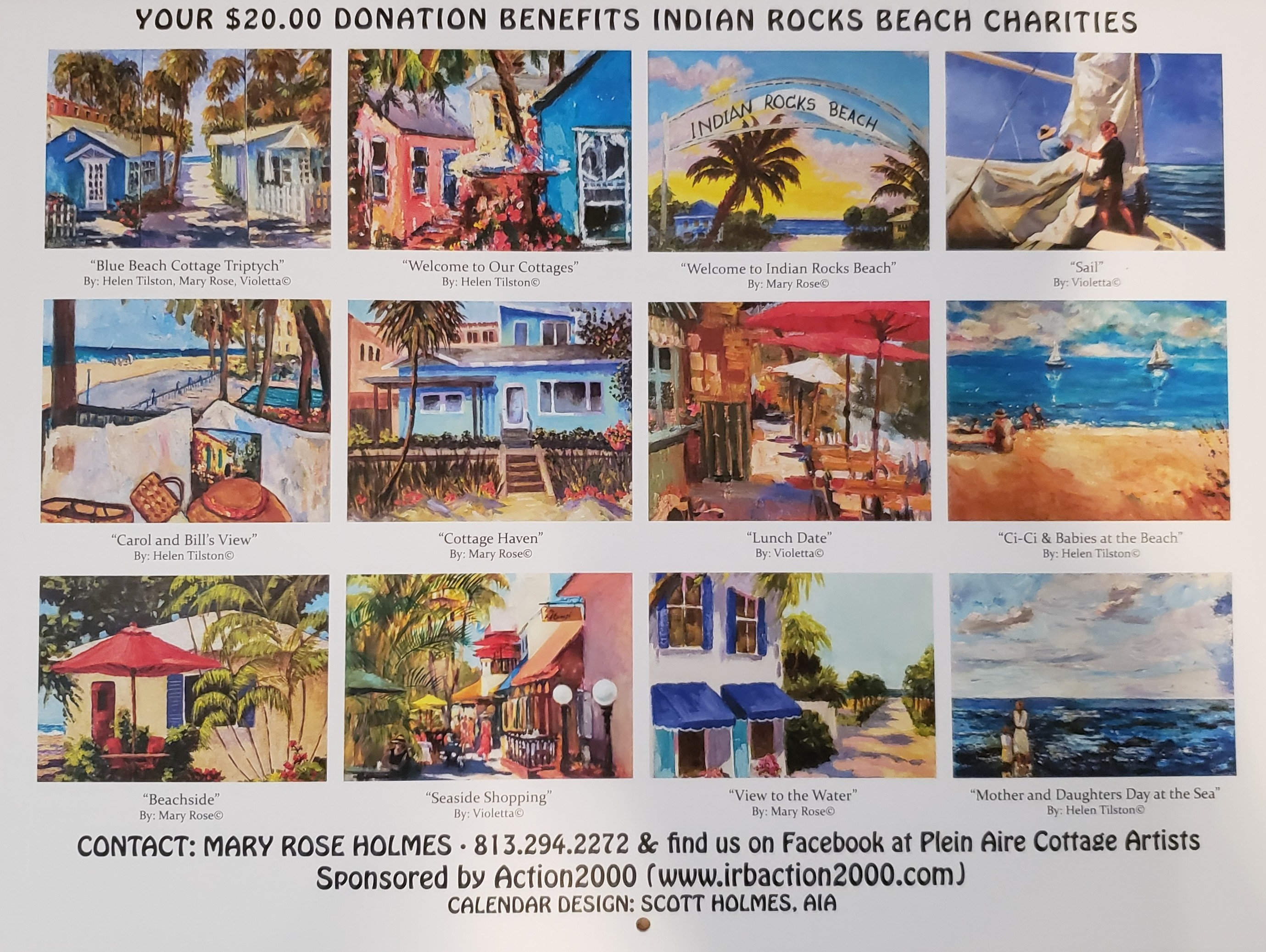 Plein Aire Cottage Artists - Save our Cottages - 2023 Calendar | A2K IRB