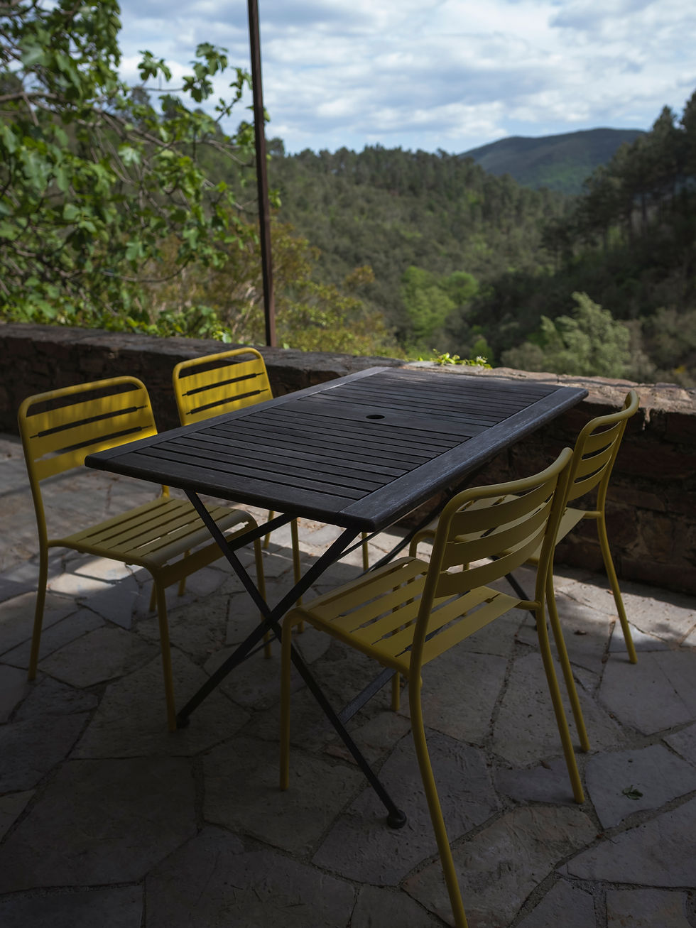 coin repas extérieur