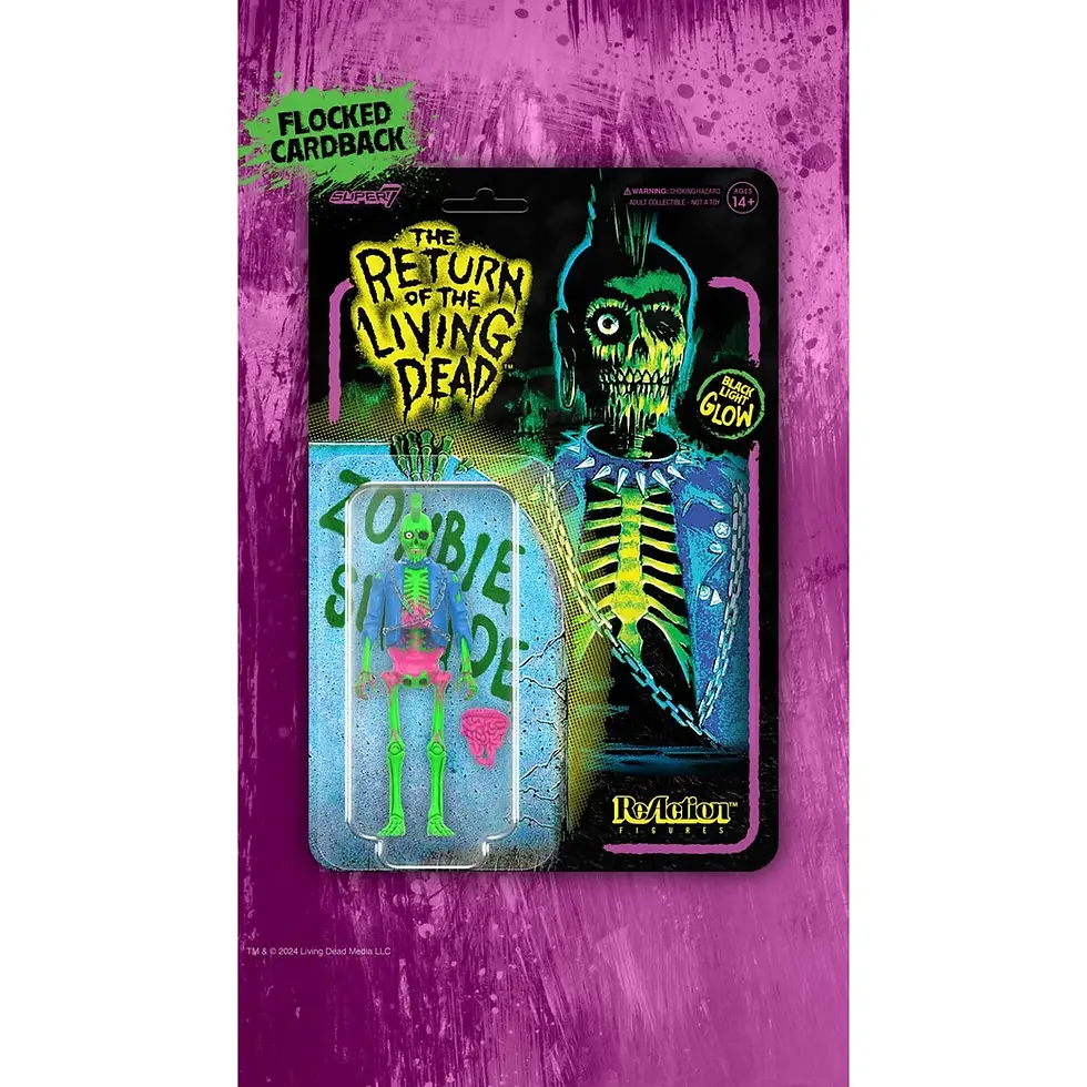 Thumbnail: Return of the Living Dead ReAction Figure - Zombie Suicide (Blacklight Glow)