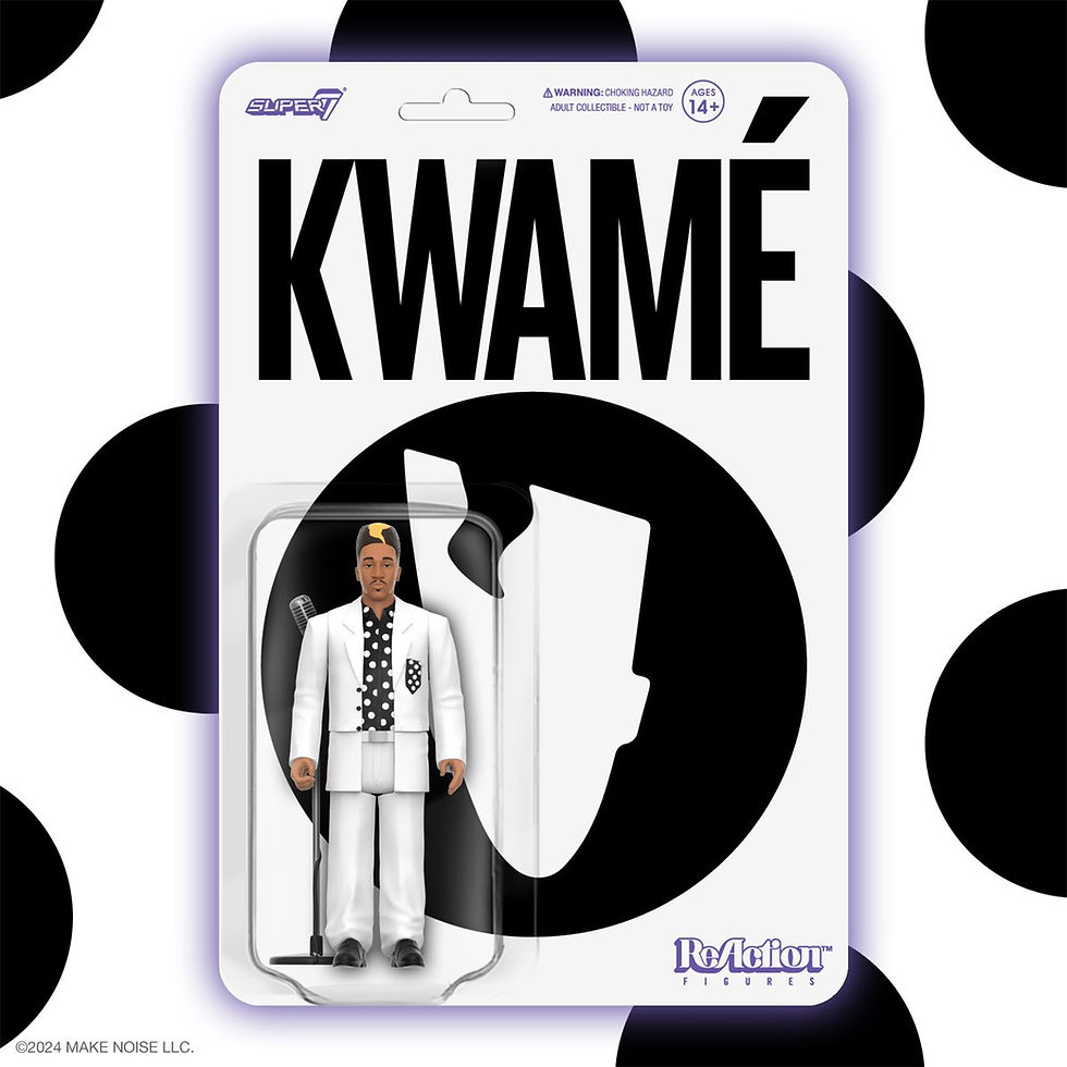 Thumbnail: Super7 Kwamé White and Black Polka Dot - 3.75" Kwamé Action Figure with Acc