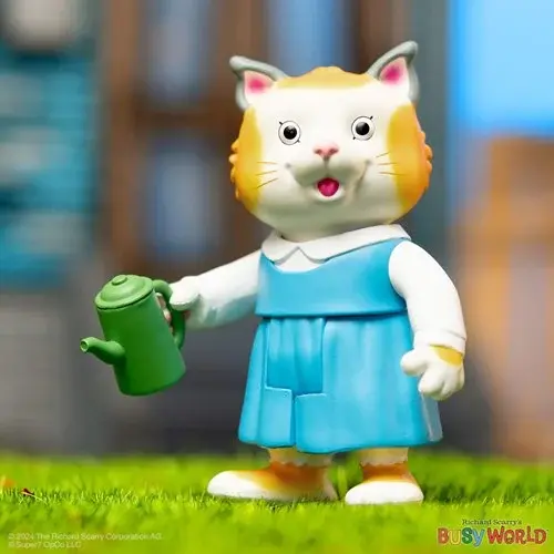 Thumbnail: Richard Scarry Sally Cat 3 3/4-Inch ReAction Figure