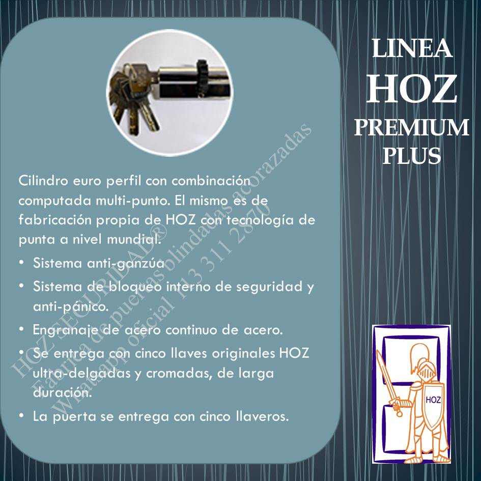 Miniatura: Cilindro computado HOZ Seguridad. Alta precisión y cierre multipunto sincronizado.