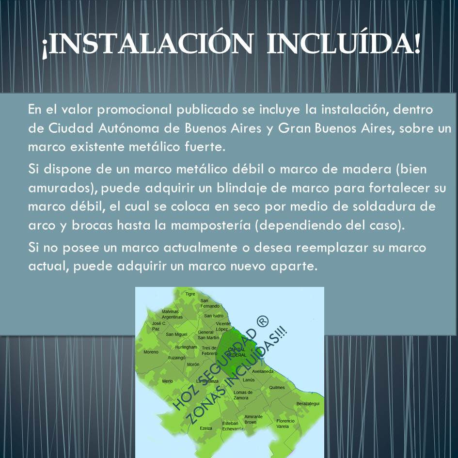 Miniatura: Instalación de puerta blindada HOZ VIP® sobre marco metálico existente. Servicio profesional incluido en CABA y Gran Buenos A