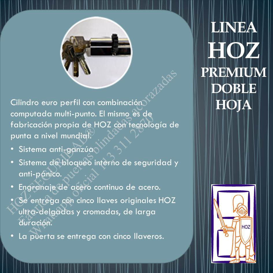 Miniatura: Cilindros computados HOZ Seguridad. Cierre multipunto sincronizado por hoja.