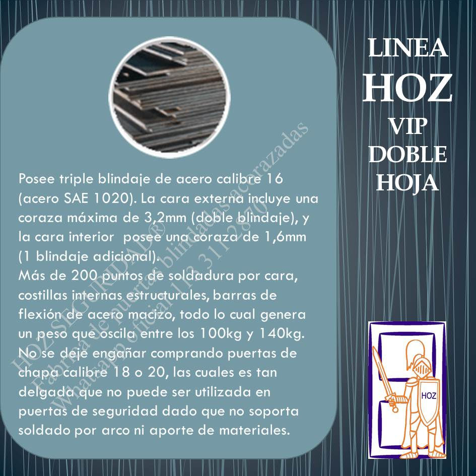 Miniatura: Estructura metálica interna con triple blindaje, costillas y barras anti-flexión.