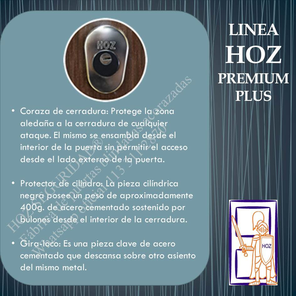 Miniatura: Cerradura blindada HOZ Seguridad. Coraza de acero cementado real con refuerzo anti-taladro.