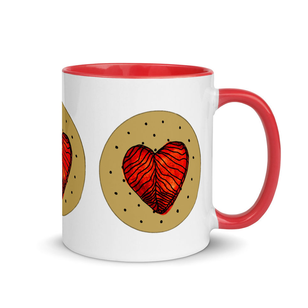 Thumbnail: Salmon Heart on Sailor Boy Cracker Mug