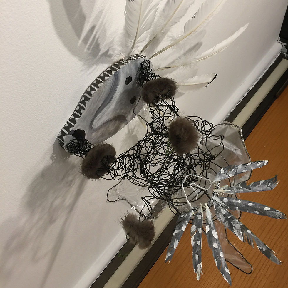 Thumbnail: Eagle Mask Dancer Sculpture