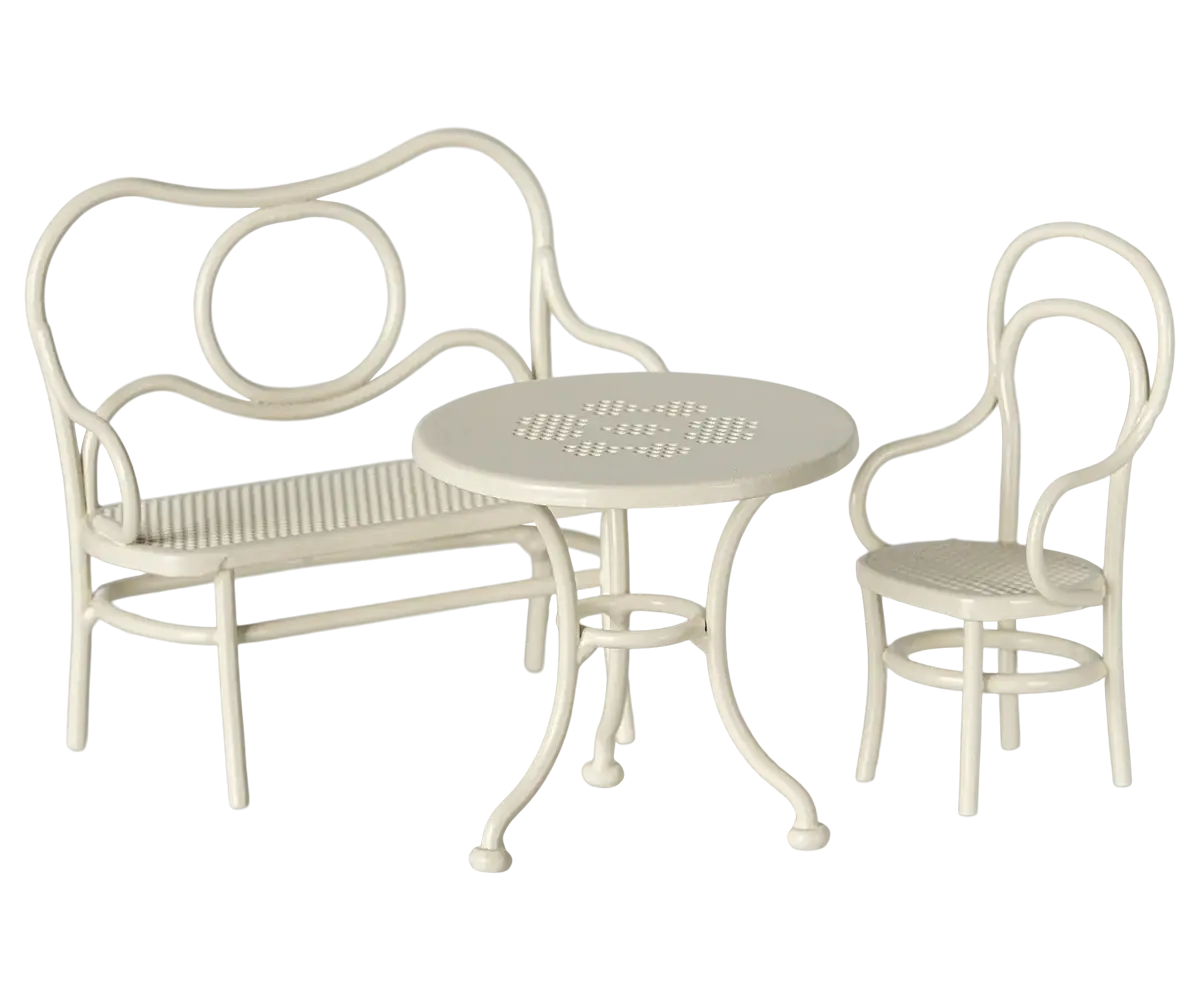 Café-Set klein - cremefarben, Maus