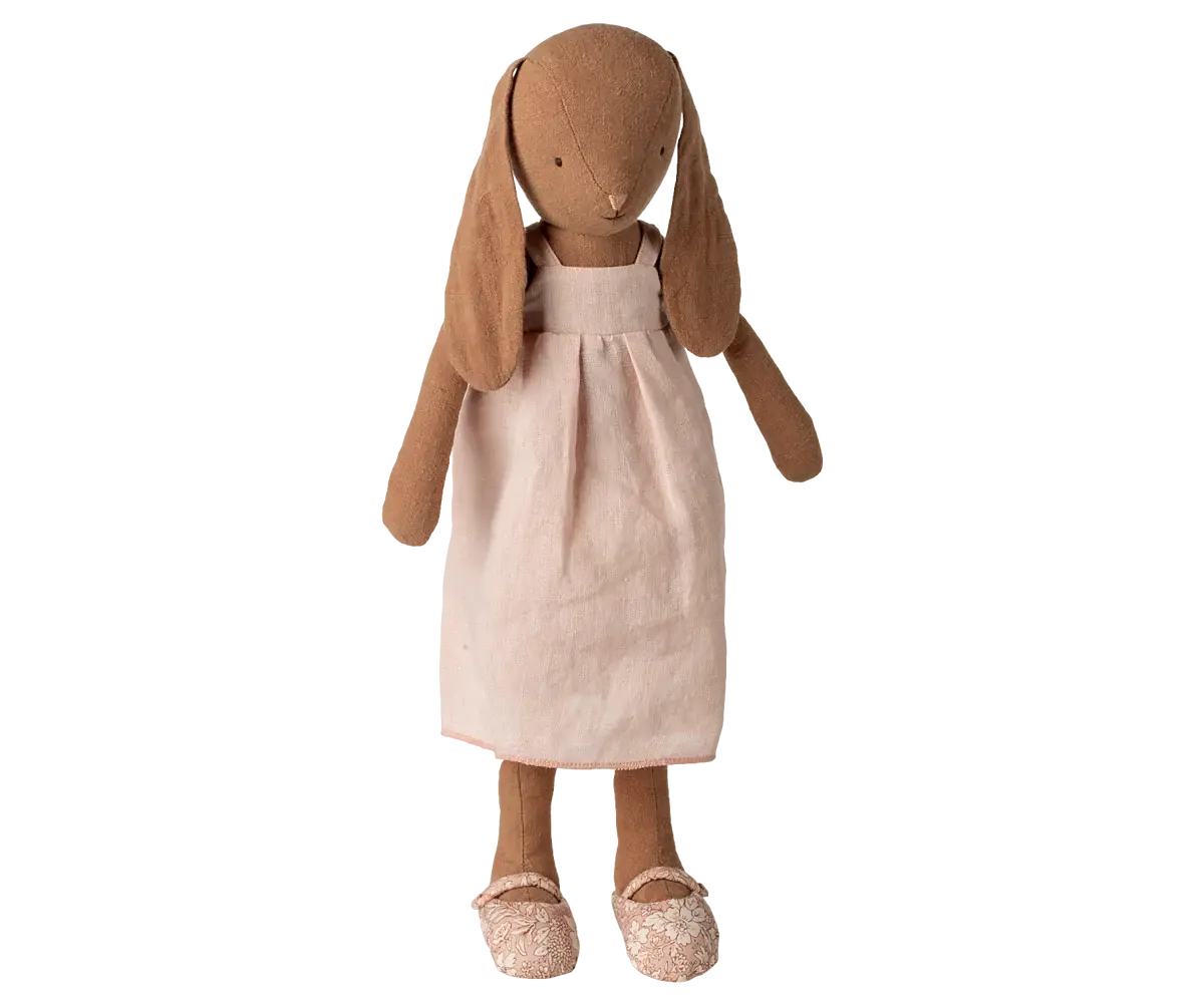 Hase, Grösse 3 - Schokoladenbraun - Kleid & Schuhe