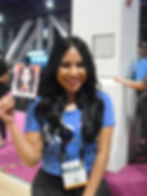 Event attendee holding a digital caricature print – Personalized caricature artist for events.