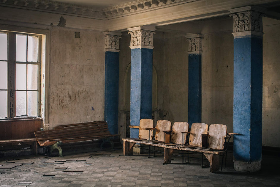 Abandoned Soviet Sanatorium architecture buildings in Tskaltubo Georgia by photographer Ryan Koopmans